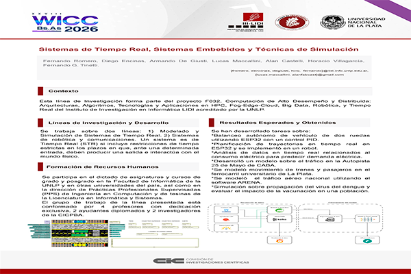 Sistemas de Tiempo Real, Sistemas Embebidos y Técnicas de Simulación